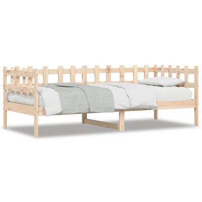 vidaXL Sofá cama sin colchón madera maciza de pino 90x200 cm