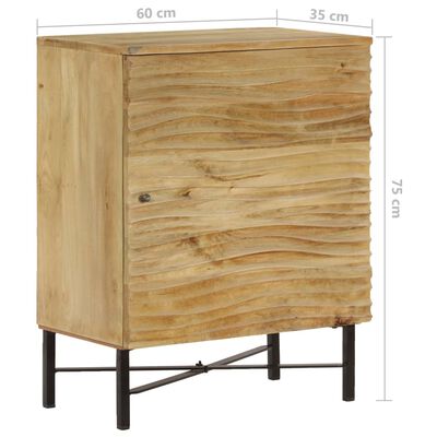 vidaXL Aparador de madera maciza de mango 60x35x75 cm