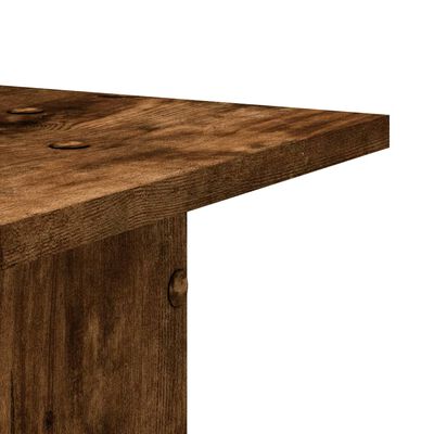 vidaXL Soportes altavoces 2 uds madera roble ahumado 30x30x40 cm