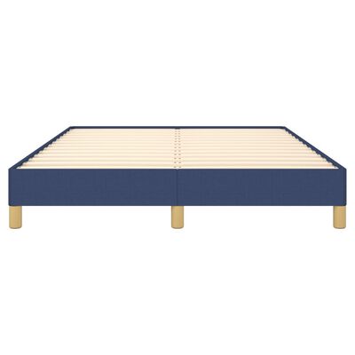 vidaXL Cama sin colchón tela azul 140x190 cm