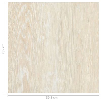 vidaXL Tarimas de suelo autoadhesivas 20 uds PVC beige 1,86 m²