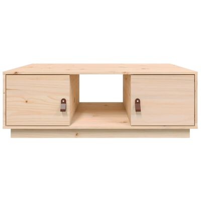 vidaXL Mesa de centro de madera maciza de pino 100x50x35 cm