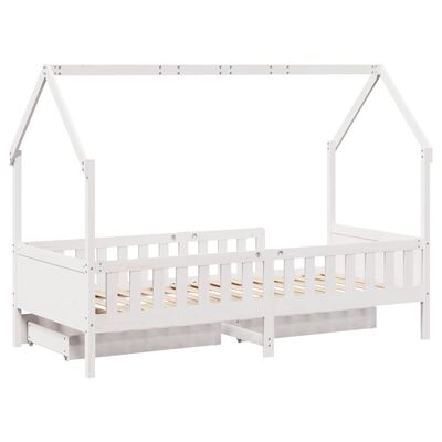 vidaXL Estructura de cama para niños con cajones madera pino 80x200 cm