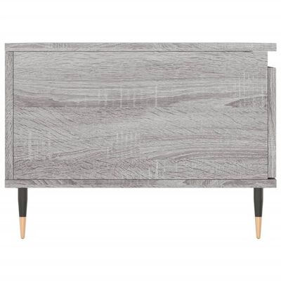 vidaXL Mesa de centro madera contrachapada gris Sonoma 90x50x36,5 cm