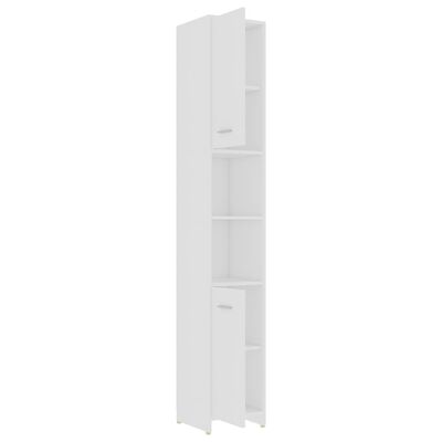 vidaXL Conjunto de muebles de baño 4 pzas madera contrachapada blanco