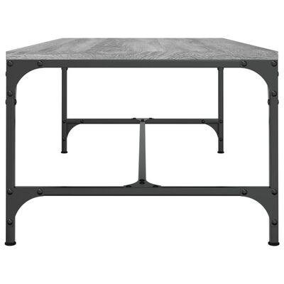 vidaXL Mesa de centro madera contrachapada gris Sonoma 100x50x35 cm