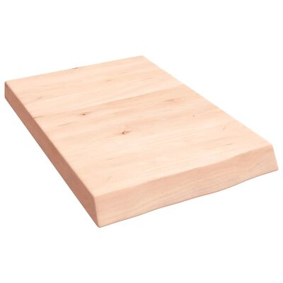 vidaXL Estante de pared madera maciza roble sin tratar 40x60x(2-6) cm