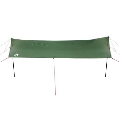 vidaXL Lona de camping impermeable verde 460x305x210 cm