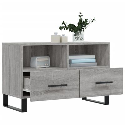 vidaXL Mueble de TV madera de ingeniería gris Sonoma 80x36x50 cm