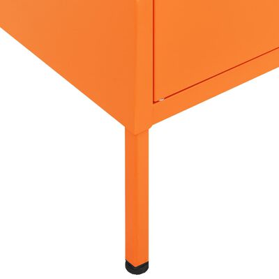 vidaXL Armario de almacenamiento acero naranja 80x35x101,5 cm