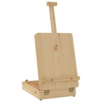 vidaXL Caballete de sobremesa madera maciza pino 27x43x68 cm