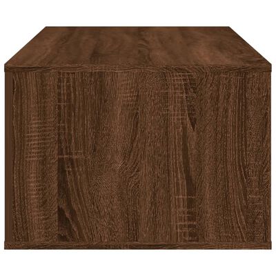 vidaXL Mesa de centro madera contrachapada marrón roble 100x50,5x35 cm