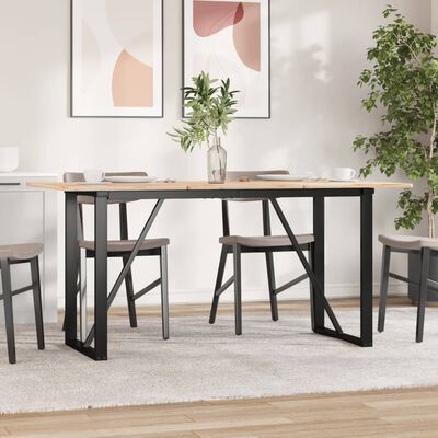 vidaXL Patas de mesa comedor estructura O hierro fundido 140x60x73 cm