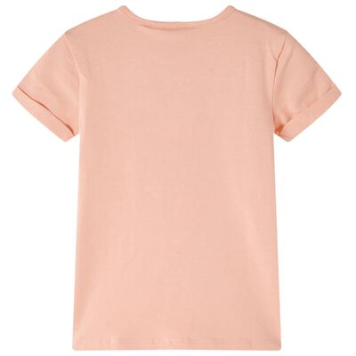 Camiseta infantil naranja claro 104