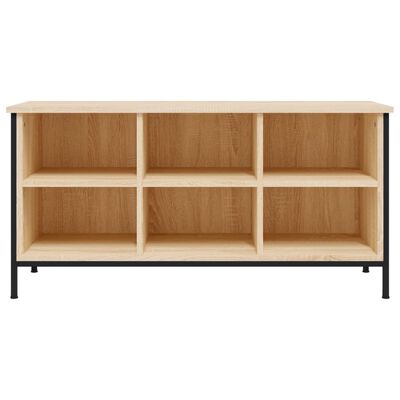 vidaXL Mueble zapatero madera contrachapada roble Sonoma 100x35x50 cm