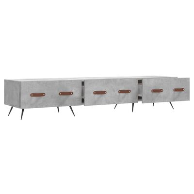 vidaXL Mueble para TV madera de ingeniería gris hormigón 150x36x30 cm