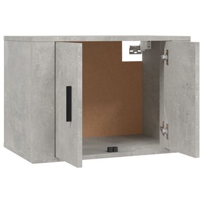 vidaXL Muebles para TV de pared 2 uds gris hormigón 57x34,5x40 cm