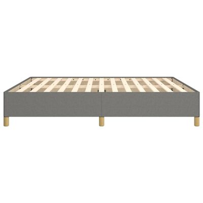 vidaXL Estructura de cama de tela gris oscuro 160x200 cm