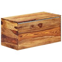 Baúl de almacenaje madera grande negro vidaXL270900