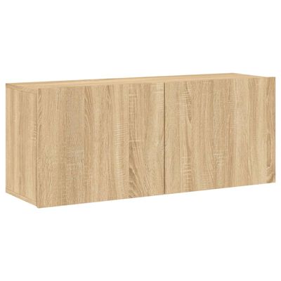 vidaXL Mueble para TV de pared roble Sonoma 100x30x41 cm