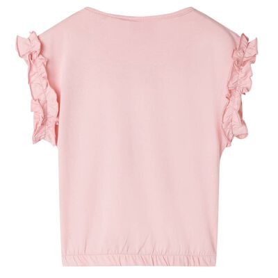 Camiseta infantil rosa claro 92