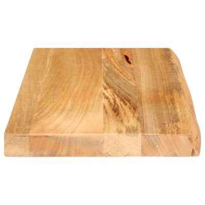 vidaXL Tablero de mesa borde natural madera maciza mango 50x30x2,5 cm