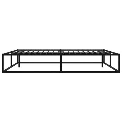 vidaXL Estructura de cama sin colchón metal negro 140x200 cm