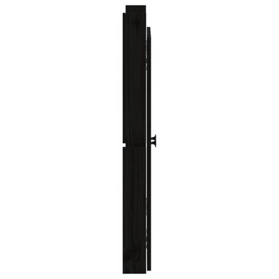 vidaXL Puertas de cocina exterior 2 uds madera pino negro 50x9x82 cm