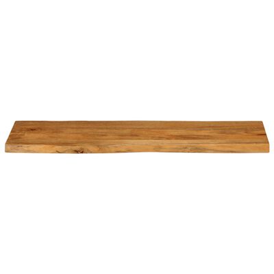 vidaXL Tablero de mesa borde natural madera maciza mango 120x40x3,8 cm