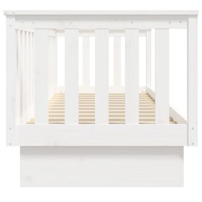 vidaXL Sofá cama sin colchón madera maciza de pino blanco 90x190 cm