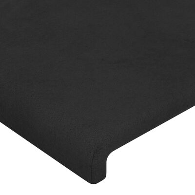 vidaXL Cabeceros 2 unidades de terciopelo negro 80x5x78/88 cm