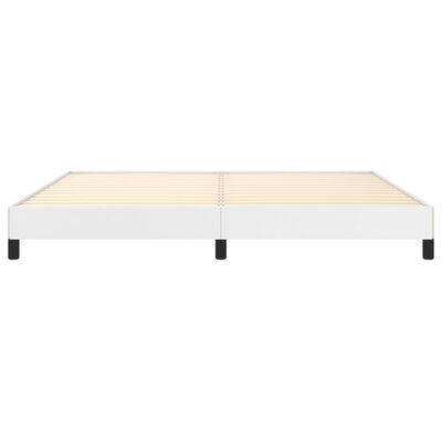 vidaXL Estructura de cama de cuero sintético blanco 200x200 cm