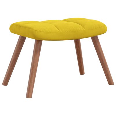 vidaXL Sillón de relax con taburete terciopelo amarillo mostaza