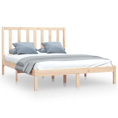 vidaXL Estructura de cama sin colchón madera maciza de pino 160x200 cm