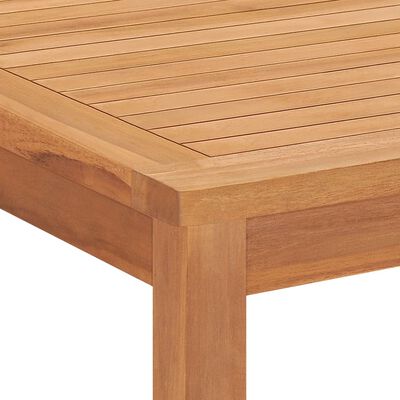 vidaXL Conjunto de comedor de jardín 7 piezas madera maciza de teca