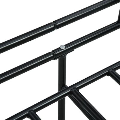 vidaXL Estructura de sofá cama sin colchón metal negro 90x200 cm