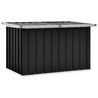 vidaXL Caja de almacenaje para jardín gris antracita 109x67x65 cm