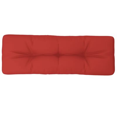 vidaXL Cojín para sofá de palets de tela rojo 120x40x12 cm