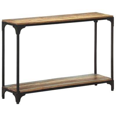 vidaXL Mesa consola de madera maciza reciclada 110x30x75 cm