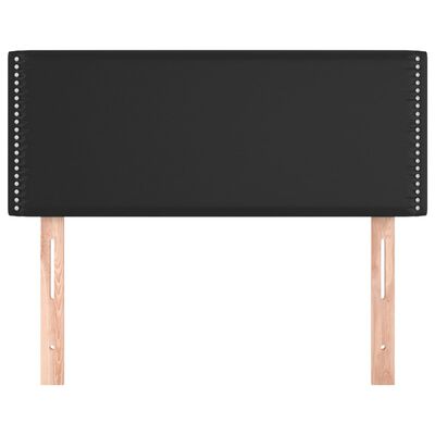 vidaXL Cabecero de cuero sintético negro 90x5x78/88 cm