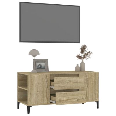 vidaXL Mueble para TV madera contrachapada roble Sonoma 102x44,5x50 cm