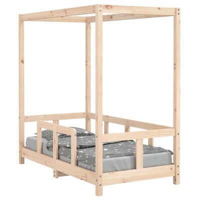 vidaXL Estructura de cama para niños madera maciza de pino 70x140 cm