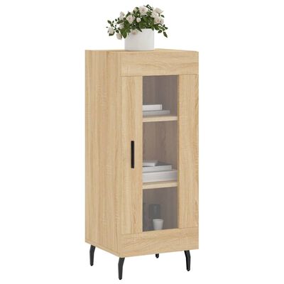 vidaXL Aparador madera contrachapada color roble Sonoma 34,5x34x90 cm