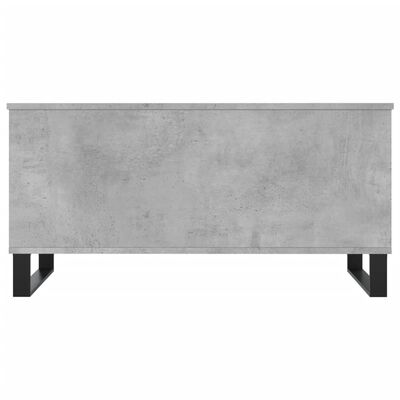 vidaXL Mesa de centro madera contrachapada gris hormigón 90x44,5x45 cm