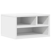 vidaXL Soporte de impresora madera ingeniería blanco 40x32x22,5 cm