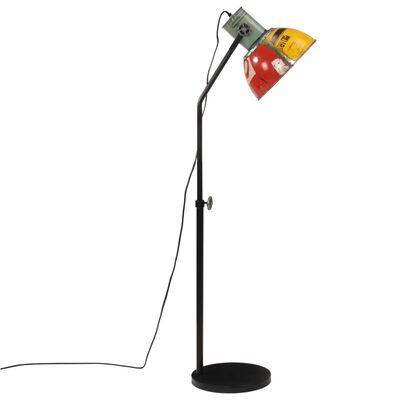 vidaXL Lámpara de pie de colores 25 W E27 30x30x90-150 cm