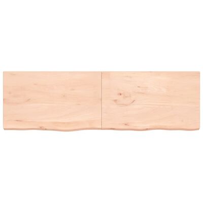 vidaXL Tablero de mesa madera maciza roble sin tratar 200x60x(2-6) cm