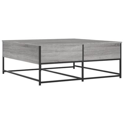 vidaXL Mesa de centro madera de ingeniería gris Sonoma 100x99x40 cm