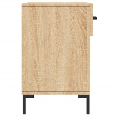 vidaXL Banco zapatero madera de ingeniería roble Sonoma 102x35x55 cm