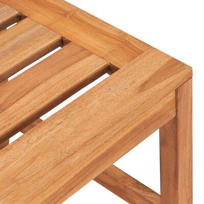 vidaXL Juego de comedor para jardín 5 piezas madera maciza de teca